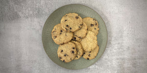 Veganske chokolade cookies med quinoa